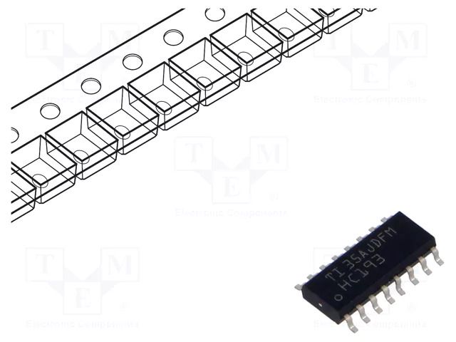 IC: digital; 4bit,binary up/down counter,synchronous; SMD; HC TEXAS INSTRUMENTS SN74HC193DR
