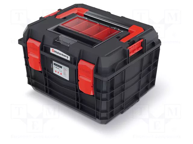 Chest; tool case; black; polymer; C BLOCK ALU LOG; 450x380x297mm KISTENBERG KXCA454030