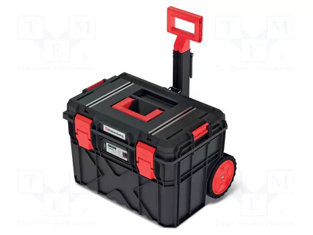 Chest; tool case; with wheels; black; polymer; X BLOCK TECH; IP55 KISTENBERG KXB604045G-S411
