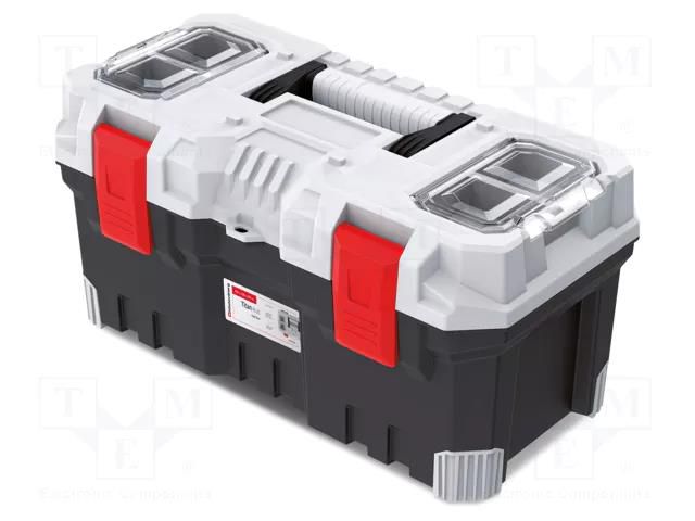 Chest; tool case; black-grey; polymer; TITAN PLUS; 496x258x240mm KISTENBERG KTIP5025-4C