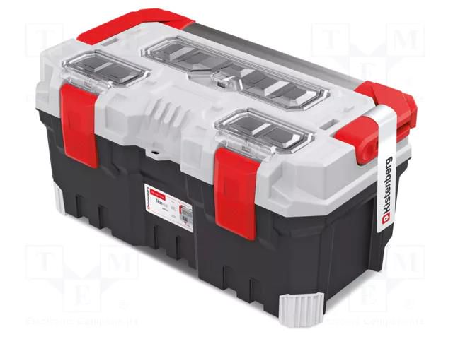 Chest; tool case; black-grey; polymer; TITAN PLUS; 496x258x240mm KISTENBERG KTIPA5025-4C