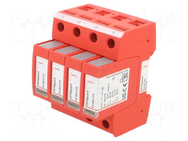 Surge arrester; Type 2; 20kA; for DIN rail mounting; -40÷80°C DEHN DEHN-952405