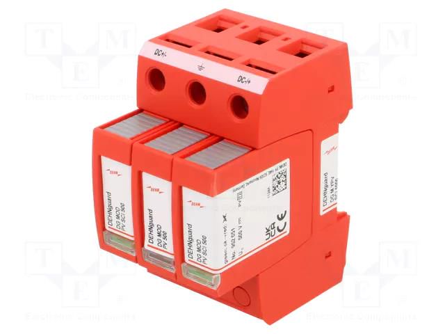 Surge arrester; Type 2; 10kA; for DIN rail mounting; -40÷80°C DEHN DEHN-952510