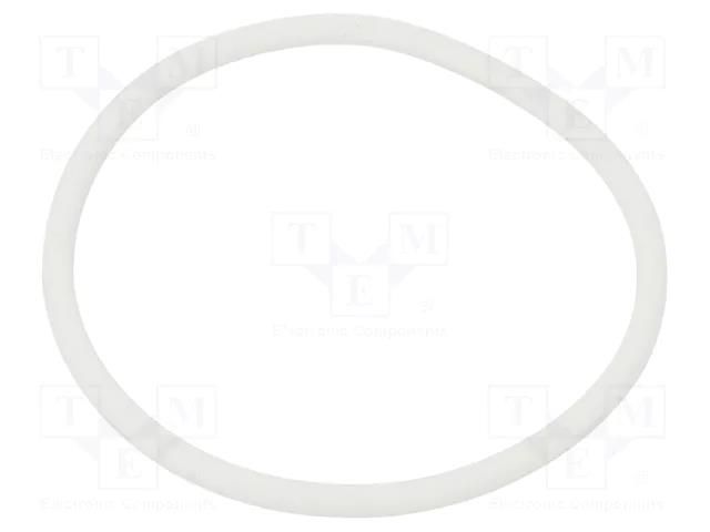 O-ring gasket; silicone; Thk: 3mm; Øint: 57mm; white; -60÷160°C ORING USZCZELNIENIA TECHNICZNE O-57X3-SI-WH