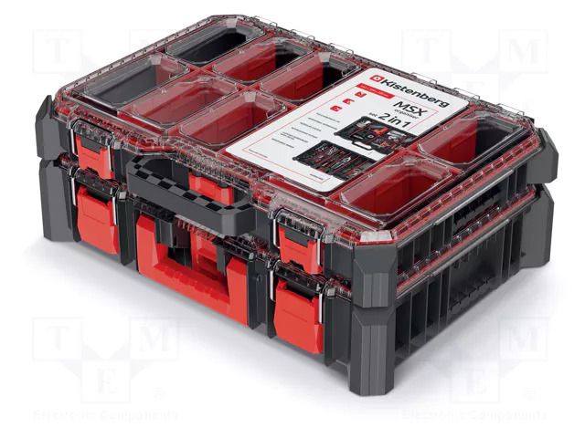 Container: collective; black; Cover colour: transparent; 2pcs; MSX KISTENBERG KMXS5540S