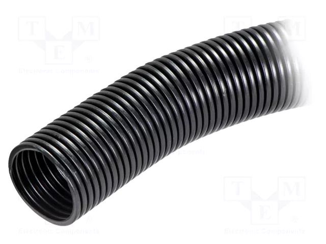 Protective tube; polyamide 12; black; SILVYN® RILL; Øint: 36mm LAPP LP-61815165