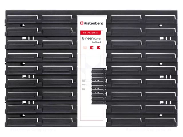 Accessories: toolboard; 576x18x390mm; BINNER BOARD KISTENBERG KBB6040