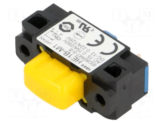 Safety switch: enabling switch; HE1B; SPST; IP40; plastic; yellow IDEC HE1B-M1N