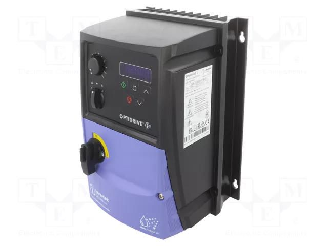 Vector inverter; Max motor power: 0.75kW; Usup: 200÷240VAC; IN: 4 INVERTEK DRIVES ODE31200701F1B01