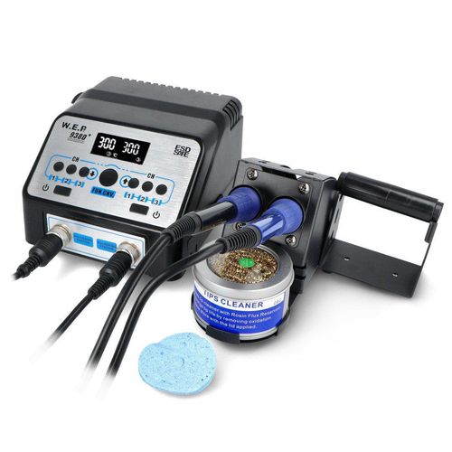 Soldering station WEP 938D+ remembers settings - two irons 907L LUT-08058 5907558240535