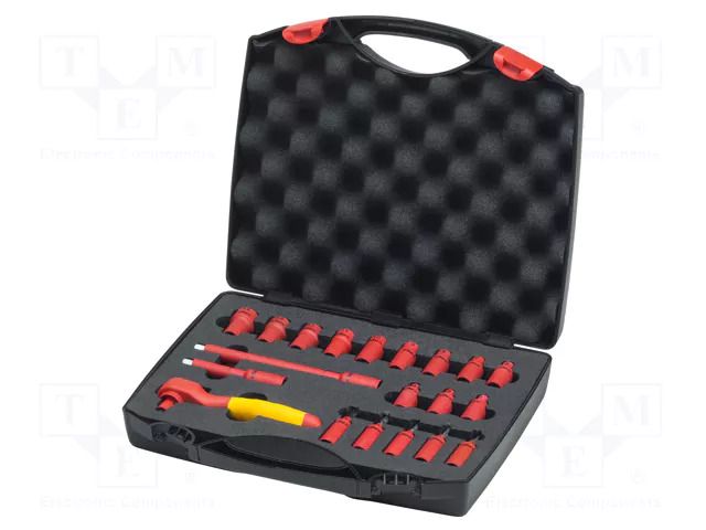 Wrench-set; 6-angles,insulated,socket spanner; Mounting: 1/4" WIHA WIHA.43025