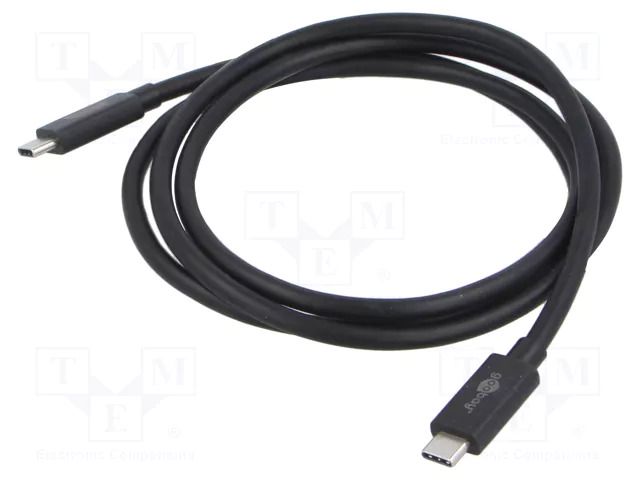 Cable; Thunderbolt 3,Thunderbolt 4,USB 2.0,USB 4.0; 1.2m; black GOOBAY GOOBAY-74376