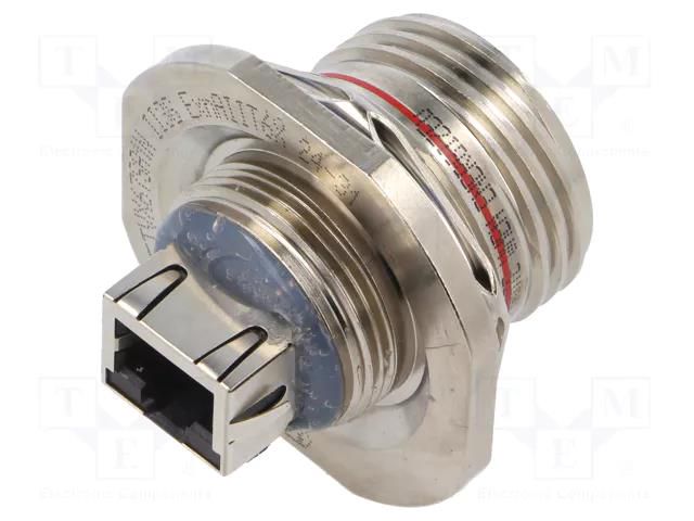 Connector: RJ45; coupler; PIN: 8; RJF; 8p8c; IP68; Cat: 6 AMPHENOL RJFTVX67SA1N