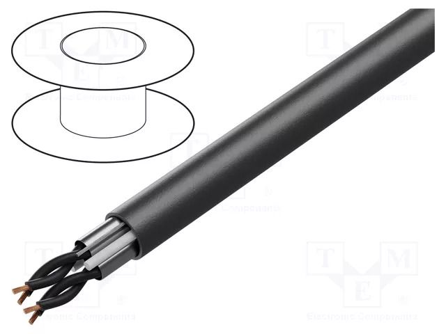 Wire; POWER 1000-YFR-TP-OS; 4x2x0.75mm2; stranded; Cu; PVC; black HELUKABEL HELUKABEL-18191117