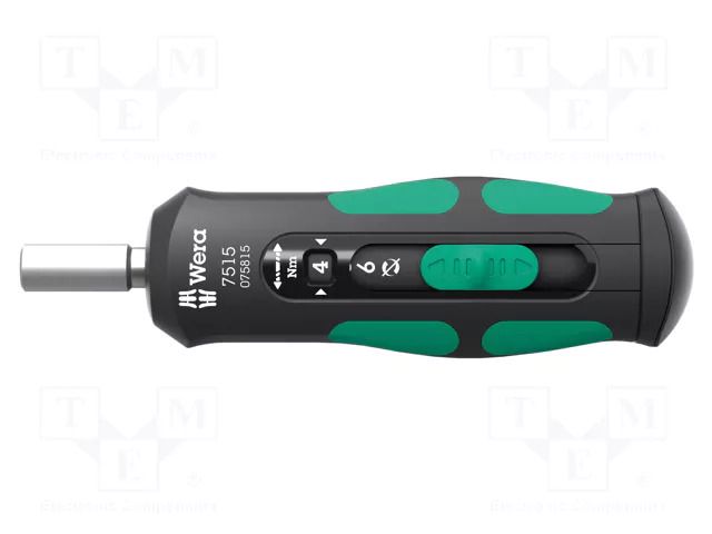 Screwdriver: torque; 147.5mm; 2÷6Nm; Holder: C6,3mm,E6,3mm; 1/4" WERA WERA.05075815001