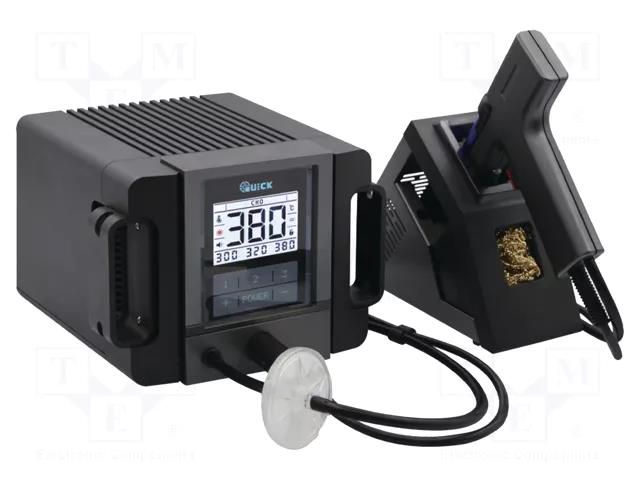 Desoldering station; 200W; 300÷500°C; 230VAC; Display: LCD QUICK QUICK-TV2