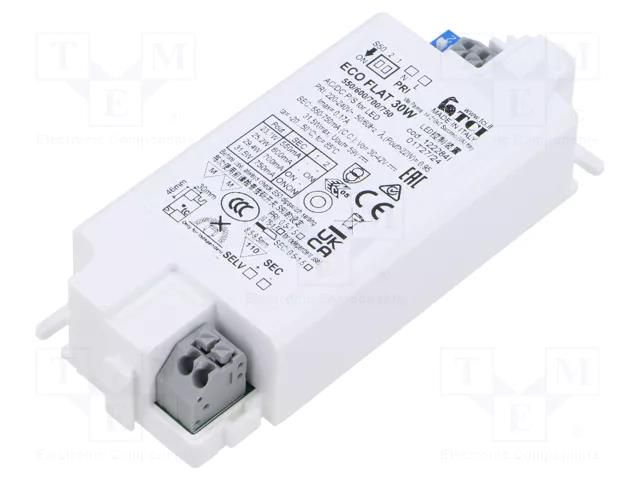 Power supply: switching; LED; 30÷42VDC; 550÷750mA; 220÷240VAC TCI 122284I