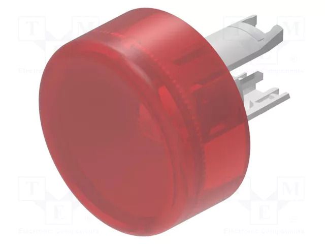 Actuator lens; 18; red; plastic; Ø13.8mm EAO 18-961.2L