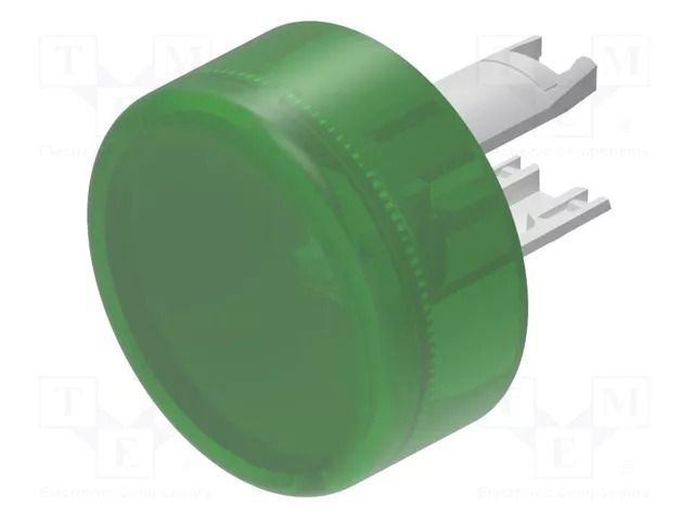 Actuator lens; 18; green; plastic; Ø13.8mm EAO 18-962.5