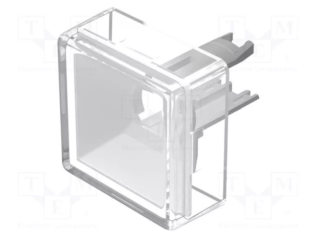 Actuator lens; 18; white; plastic; 13.8x13.8mm EAO 18-982.9