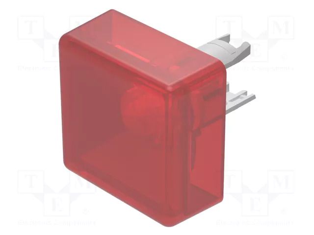 Actuator lens; 18; red; plastic; 13.8x13.8mm EAO 18-981.2L