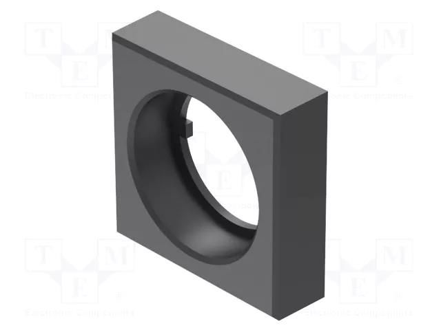 Bezel; black; 24x24mm EAO 52-950.0
