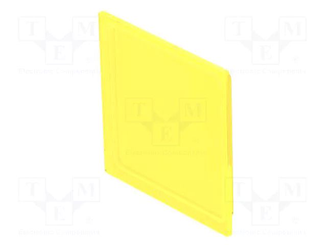 Actuator lens; 16mm; 92; yellow; plastic; Face dim: 12x12mm EAO 92-941.400