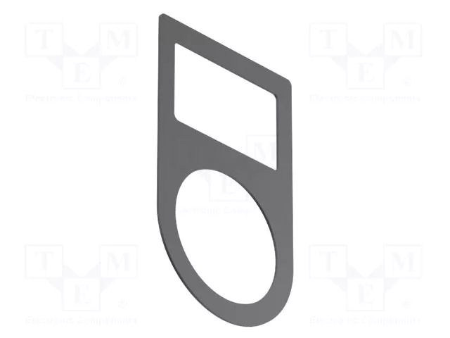 Bezel without description label; 30mm; OptoHiT; black; aluminium EAO 704.968.3