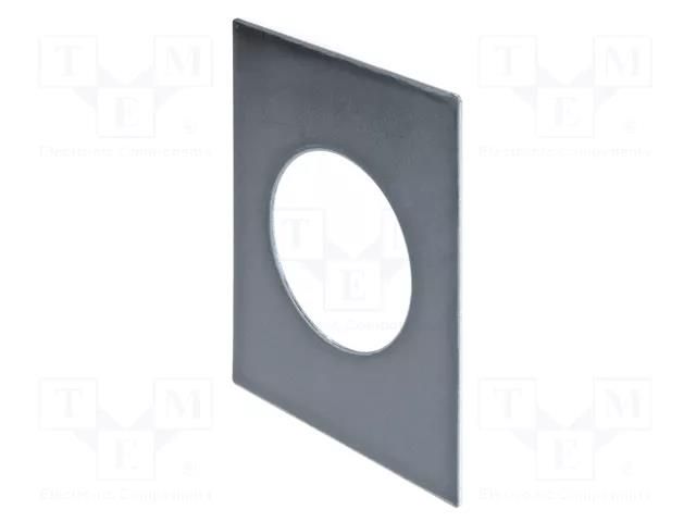 Description label; OptoHiT; black; 48x60mm; aluminium EAO 704.968.12