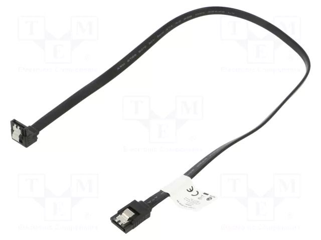 Cable: SATA; SATA plug,SATA plug angled; 0.5m; black; Core: Cu LANBERG CA-SASA13CU-0050BK