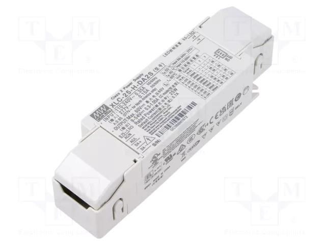 Power supply: switching; LED; 25W; 9÷54VDC; 300mA÷1.05A; XLC-25 MEAN WELL XLC-25-H-DA2S