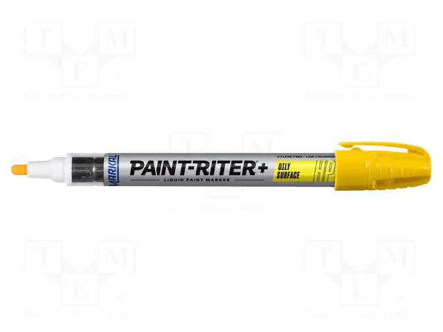 Marker: with liquid paint; yellow; PAINTRITER+ HP; Tip: round MARKAL MAR-96961-YL