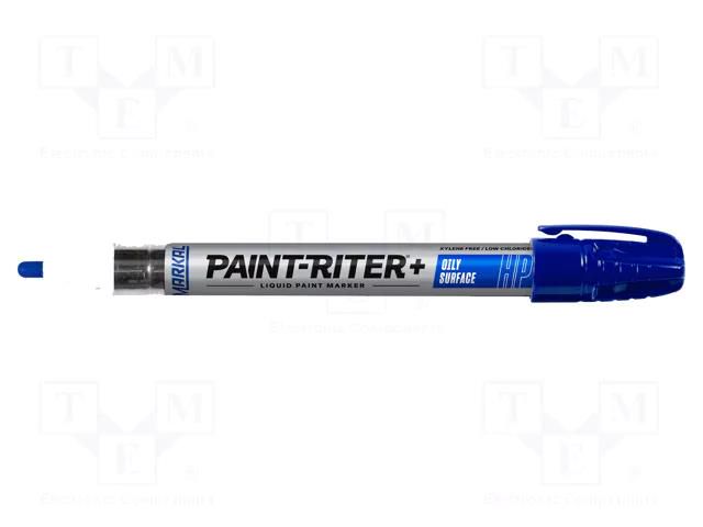 Marker: with liquid paint; blue; PAINTRITER+ HP; Tip: round MARKAL MAR-96965-BL