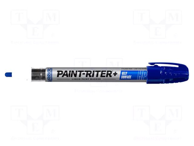 Marker: with liquid paint; blue; PAINTRITER+ HP; Tip: round MARKAL MAR-96965-BL