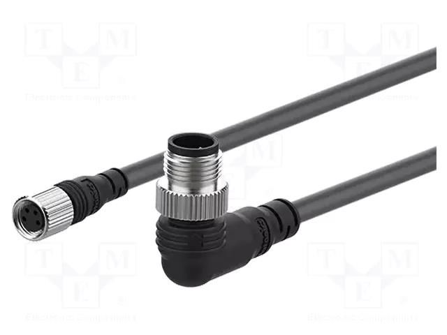 Cable: for sensors/automation; PIN: 4; 2m; Wire colour: grey AUTONICS C3DH4-2EB