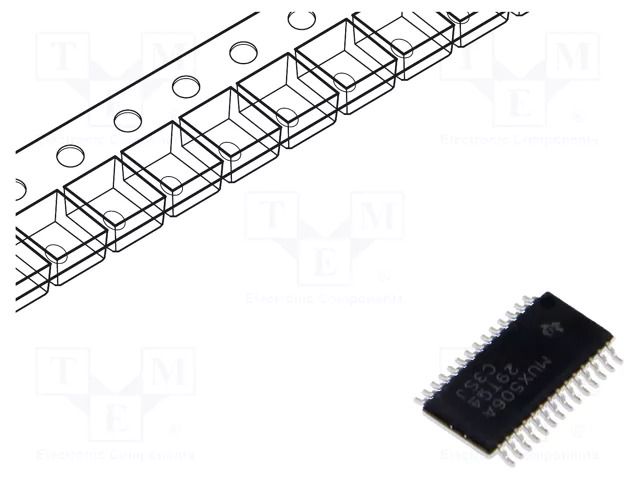 IC: multiplexer; SP16T; Ch: 1; TSSOP28; 5÷18VDC,10÷36VDC; reel,tape TEXAS INSTRUMENTS MUX506IPWR