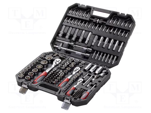 Wrench-set; 6-angles,socket spanner; 179pcs. PROLINE PRE-58179