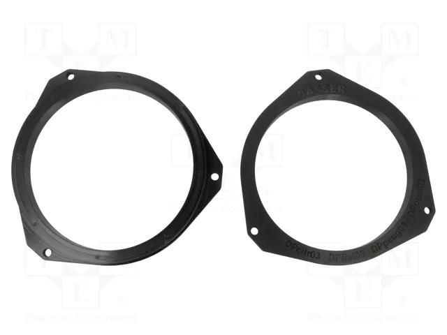 Spacer ring; 165mm; Fiat; Fiat 500,Fiat Ducato,Fiat Panda; 2pcs. BASSER PETG.DPFIAT05