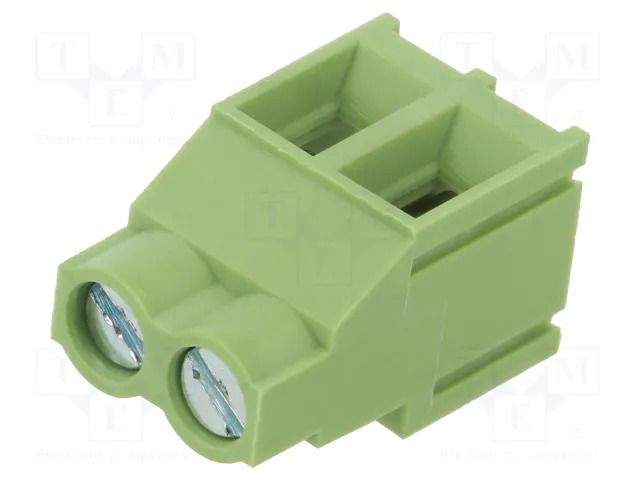 Connector: PCB terminal block; terminal; 30A; 300V; angled 90° XINYA XY636-2P-6.35-GN