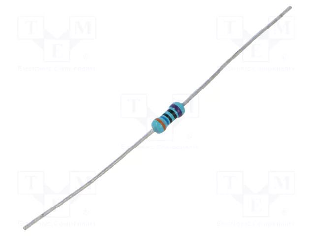 Resistor: metal film; THT; 360Ω; 0.6W; ±0.1%; Ø0.6x28mm; Ø2.5x6.8mm ROYALOHM MF006BB3600A10