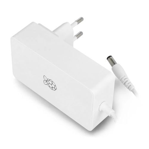 Power supply for Raspberry Pi Build HAT - DC 5,5/2,1mm 8V / 6A - original white RPI-20290 5056561800165