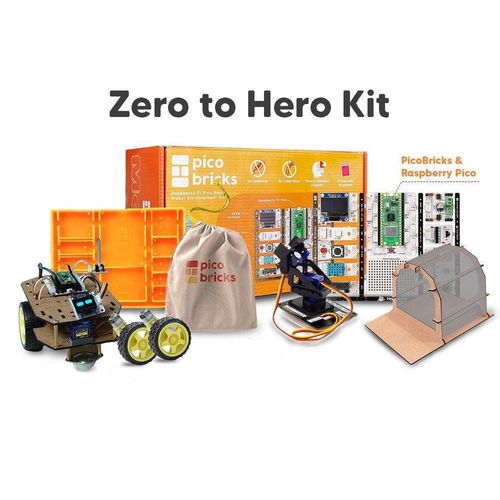 PicoBricks Zero to Hero Kit - development kit for Raspberry Pi Pico RBI-22769 8683757111414