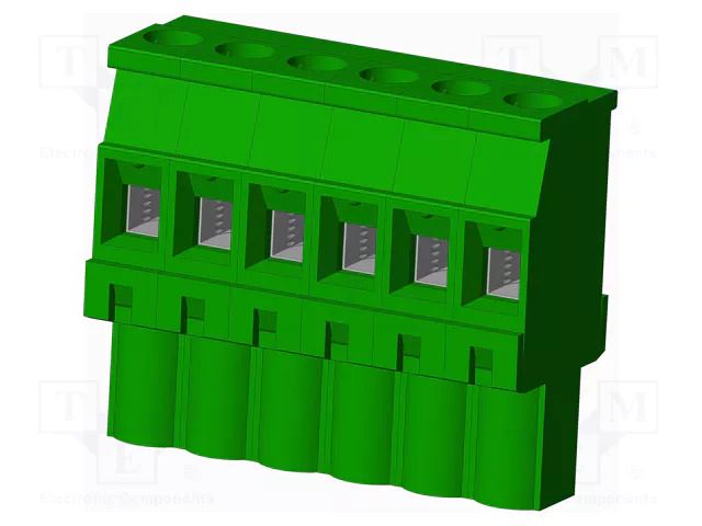 Connector: pluggable terminal block; plug; female; TS; 15A; 300V AMPHENOL ANYTEK TS06515B0000G