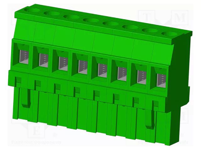Connector: pluggable terminal block; plug; female; TS; 15A; 300V AMPHENOL ANYTEK TS08515A0000G