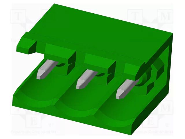 Connector: pluggable terminal block; socket; male; OQ; 20A; 300V AMPHENOL ANYTEK OQ0353510000G