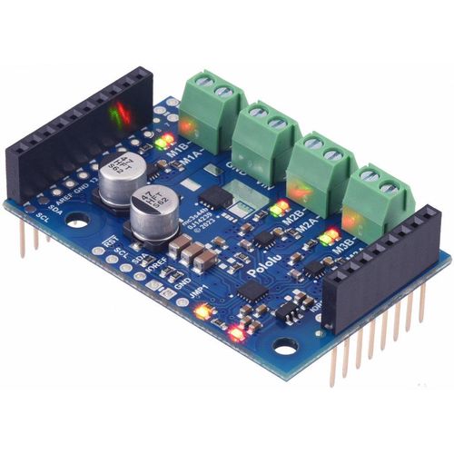 M3S550 - triple motor controller DC 22V/1,7A - for Arduino - soldered - Pololu 5068 PLL-23649