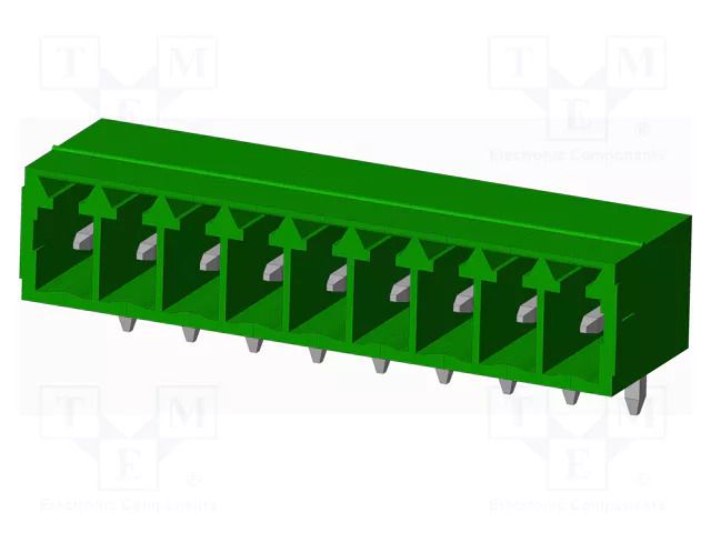Connector: pluggable terminal block; socket; male; OQ; 10A; 300V AMPHENOL ANYTEK OQ0912510000G