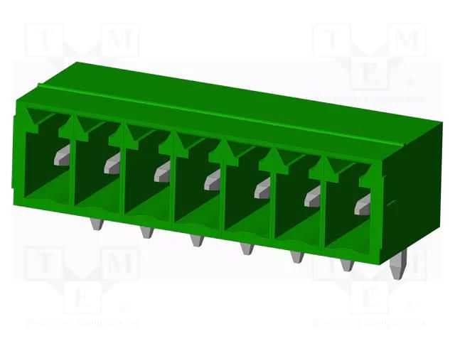 Connector: pluggable terminal block; socket; male; OQ; 10A; 300V AMPHENOL ANYTEK OQ0712510000G