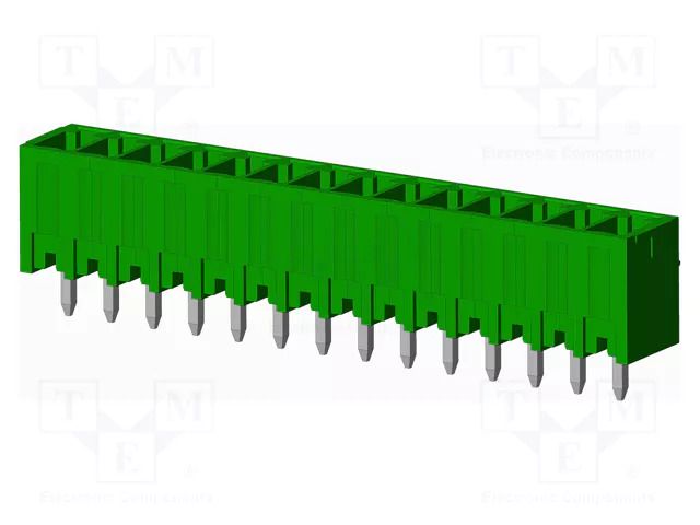 Connector: pluggable terminal block; socket; male; OQ; 10A; 300V AMPHENOL ANYTEK OQ1412500000G