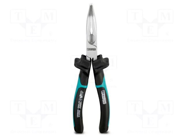 Pliers; curved,half-rounded nose; 205mm PHOENIX CONTACT PH-1212811